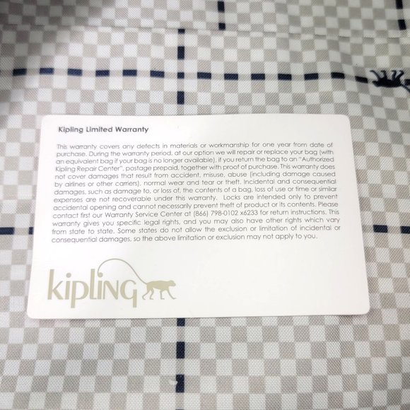 Kipling Itska Blue Weekend Travel Duffel Bag - Picture 7 of 10